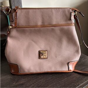 Dooney & Bourke Brown Leather Crossbody Bag
